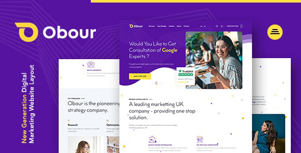 Obour | New Age Digital Marketing Agency Joomla Template