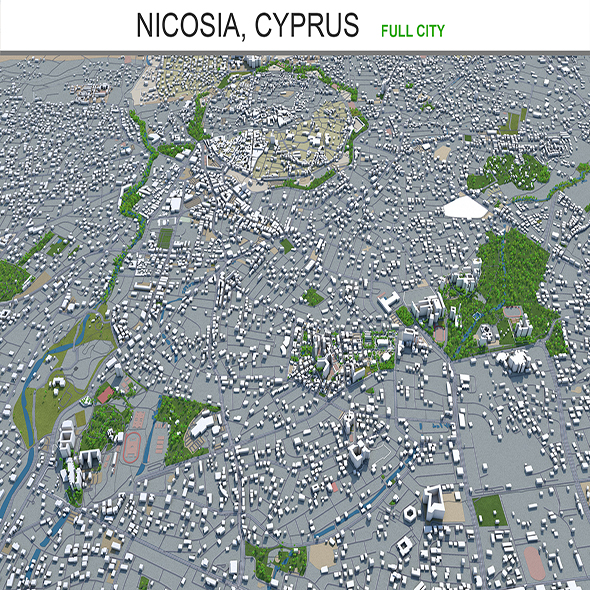 Nicosia city Cyprus - 3Docean 29354993