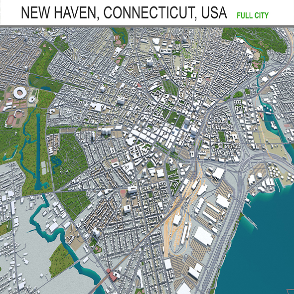 New Haven city - 3Docean 29360376
