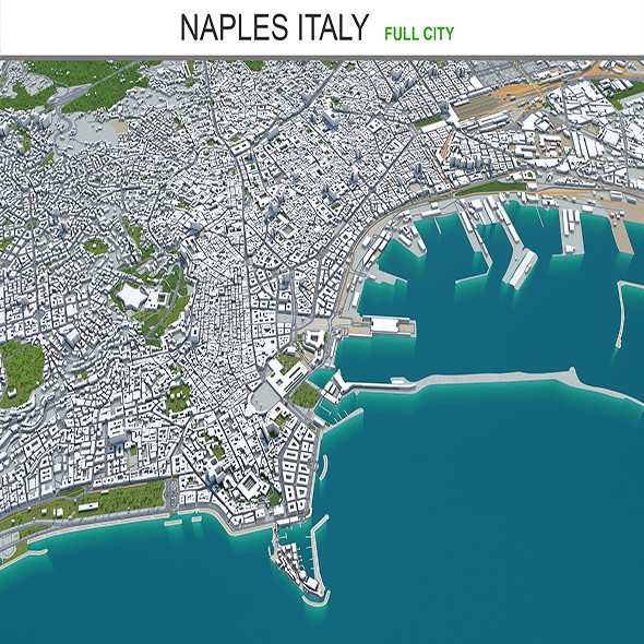 Naples city Italy - 3Docean 29360469