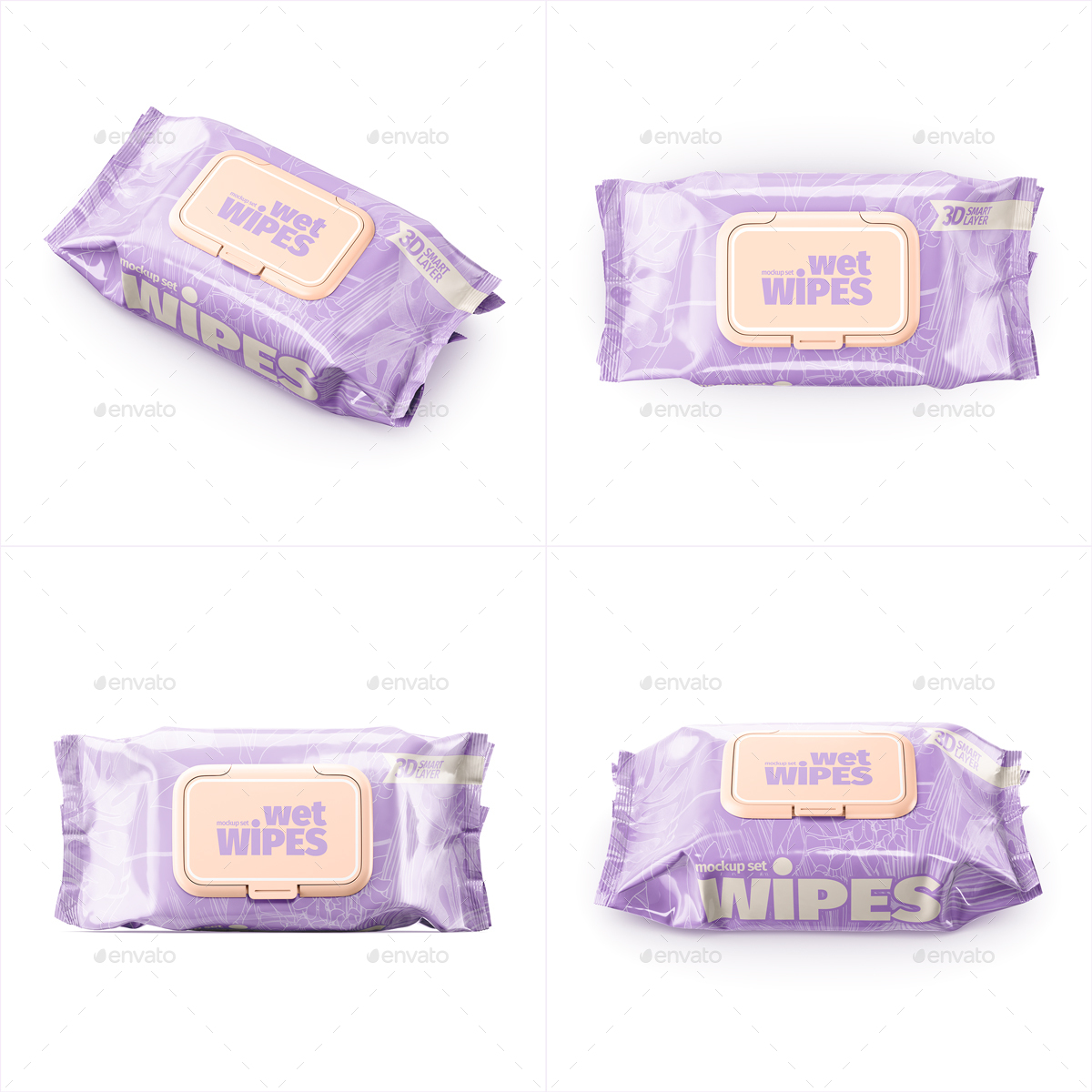 Download Wet Wipes Packaging Mockup Set Glossy By Rv Plus Graphicriver