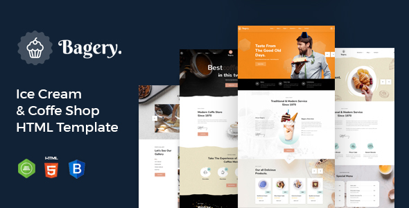 Bagery - Ice Cream Shop HTML5 Template