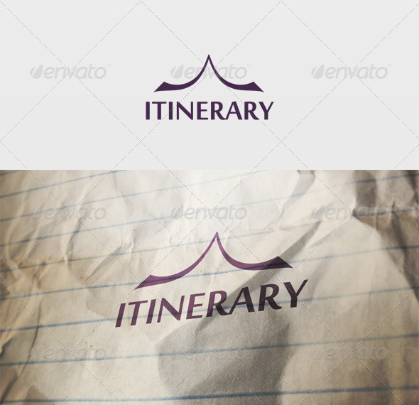 Itinerary Logo - Vector Abstract