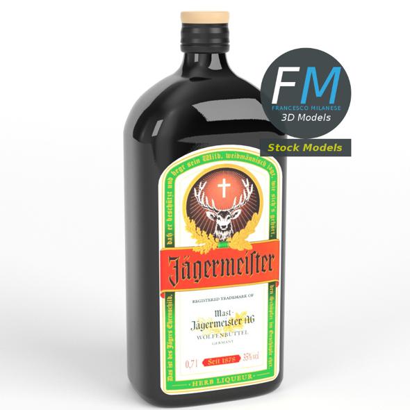 Jagermeister liqueur bottle - 3Docean 19512397