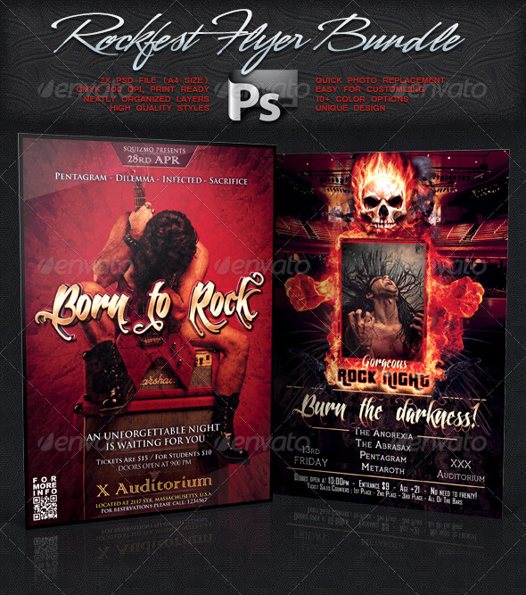 Rockfest Flyer Bundle Vol.3 - Concerts Events