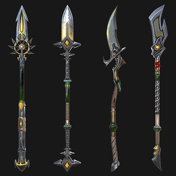 War staves 3d - 3Docean 29368340