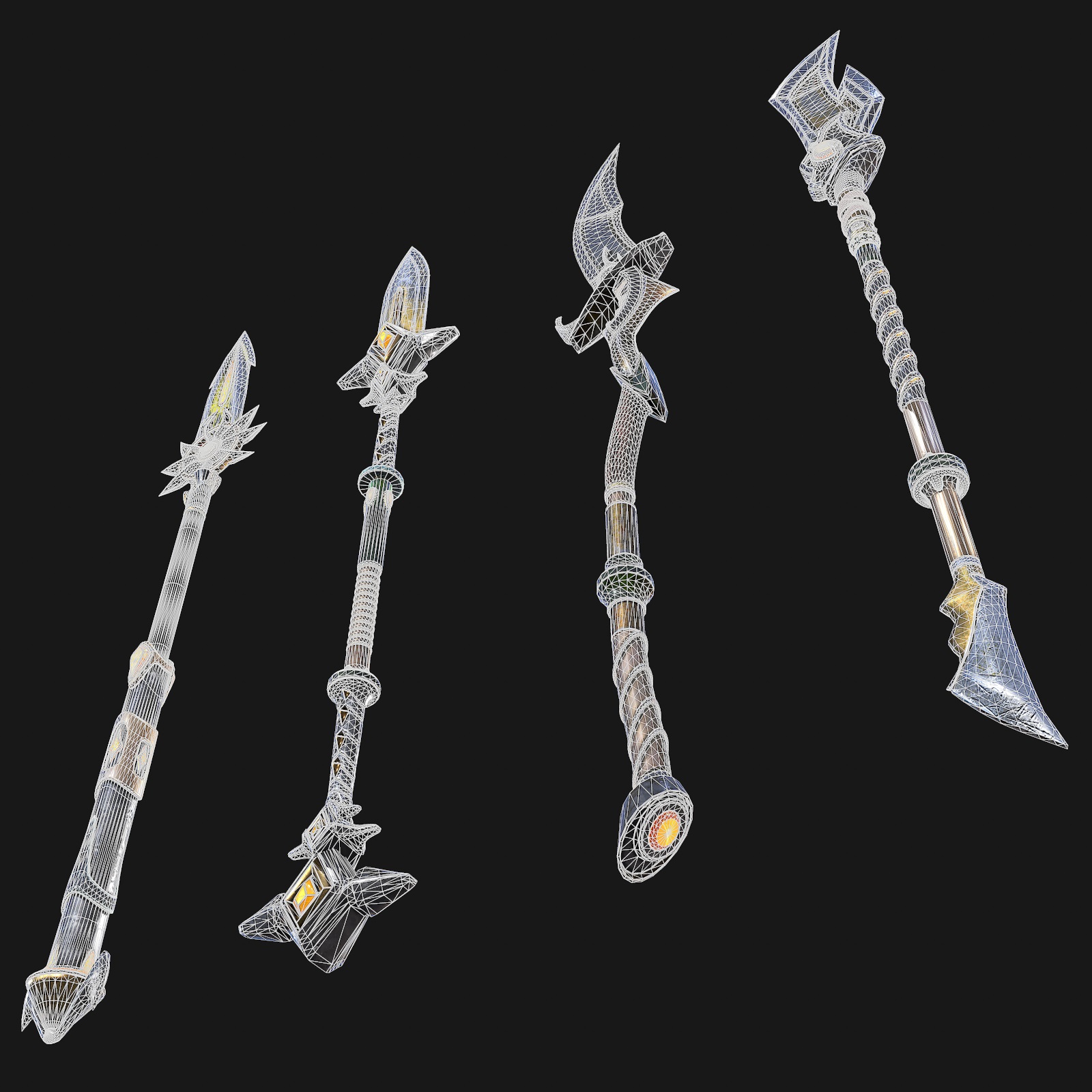 War staves 3d model by Nicu_Tepes | 3DOcean