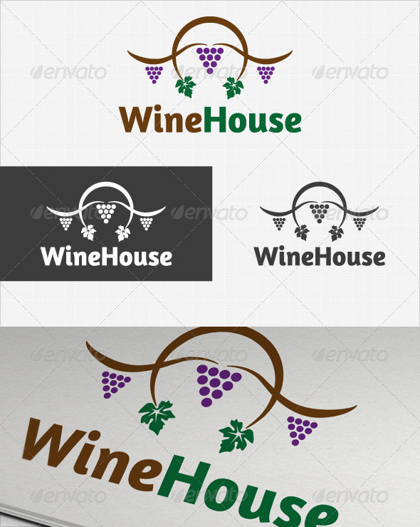 Wine House logo - Food Logo Templates