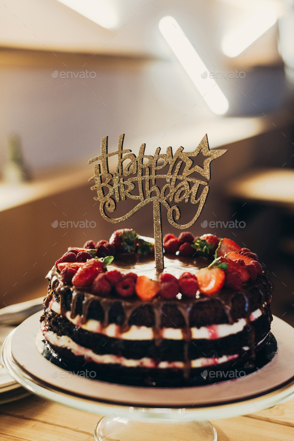 Fruit& chocolate cake | Cake, Retirement cakes, Chocolate fruit cake