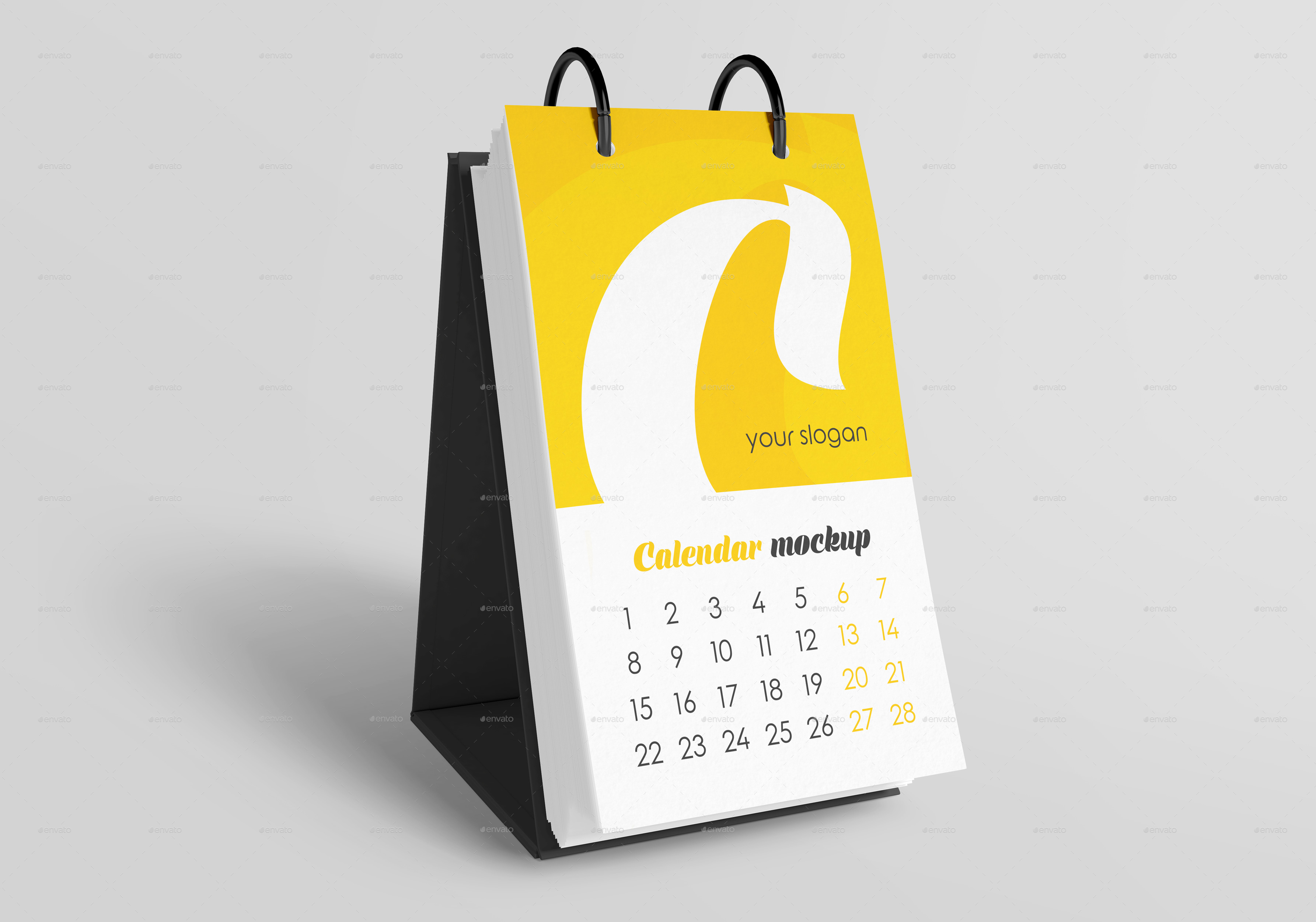 Desk Calendar v06 Mockup GraphixTree