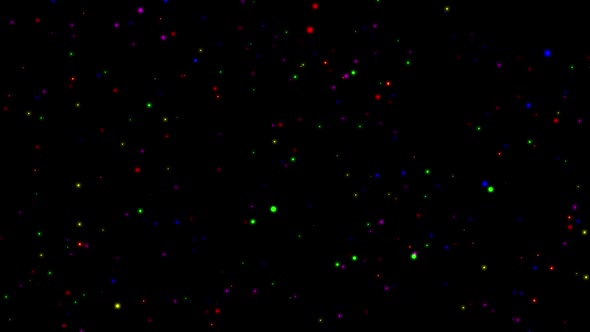 Video Footage Motion Of Glow Color Stars Animation 