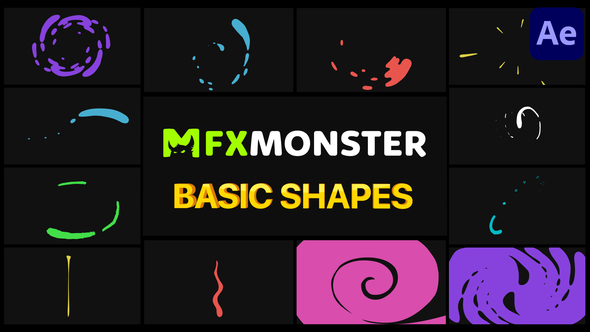 Basic Shapes Pack | After Effects