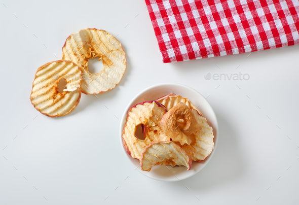 Dried apple slices - Stock Photo - Images