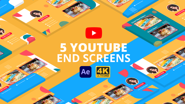 YouTube End Screens Vol.3 | After Effects