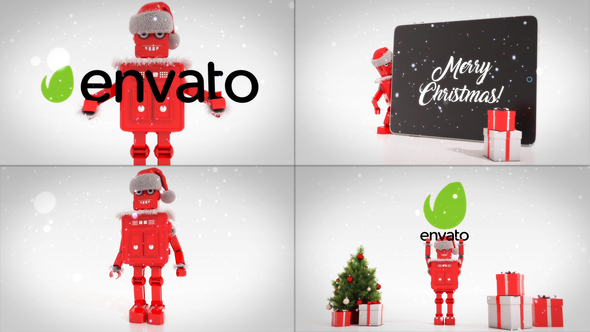 Merry Christmas With Robot Roby