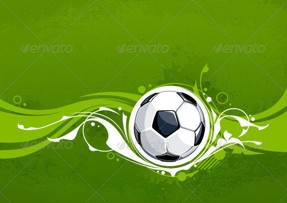 Grunge football background - Sports/Activity Conceptual