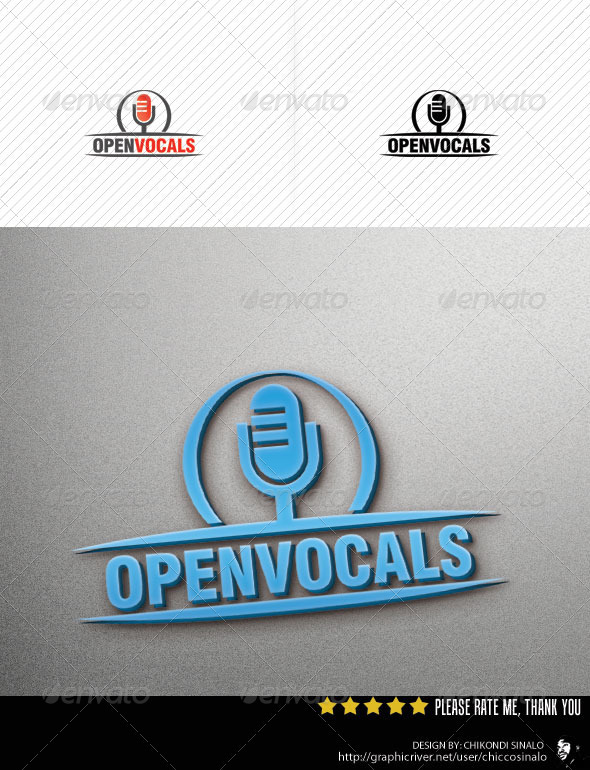 Open Vocal Logo Template - Abstract Logo Templates