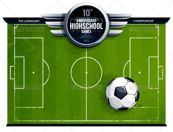 Grunge soccer field - Sports/Activity Conceptual