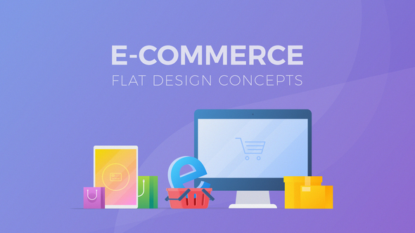 E-Commerce Flat Design Concepts