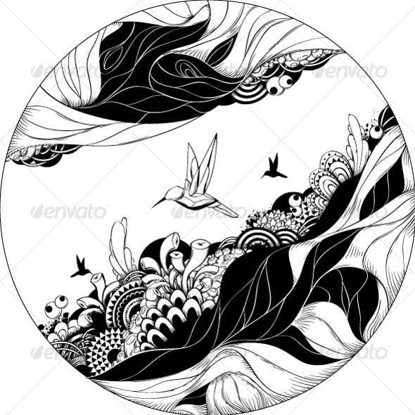 Bizarre vector illustration - Abstract Conceptual