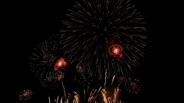 Fireworks New Year Background Pack
