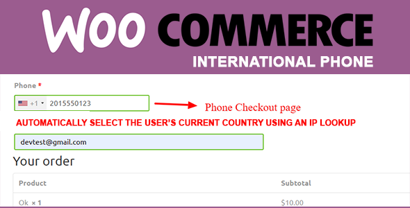 WooCommerce International Phone Masking