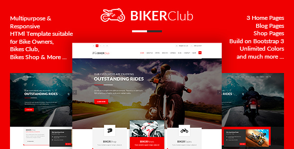 Bikers Club - ThemeForest 13867249