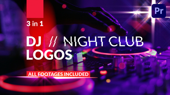 DJ // Night Club Logos, Premiere Pro Templates | VideoHive