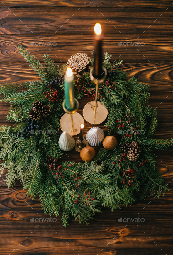 Rustic Wooden Christmas Trees: Festive Holiday and Christmas Tree
