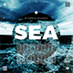 Sea - Music Album or Song Cover Abstract Artwork Template