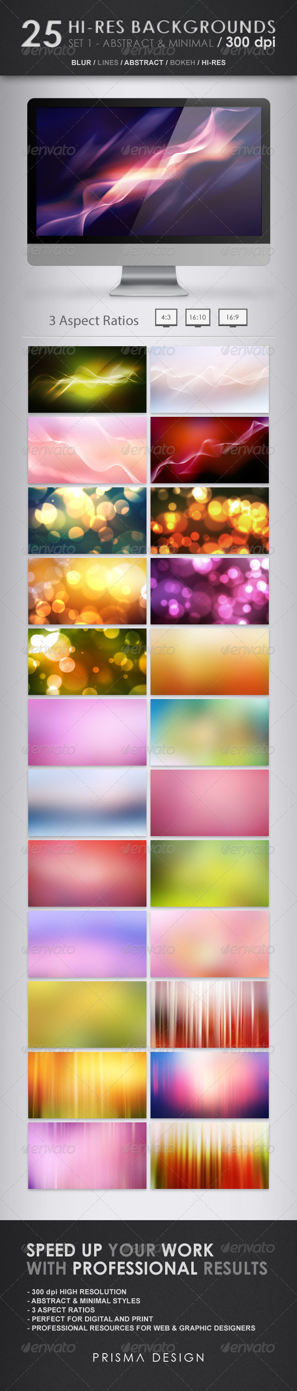 25 Hi-Res Backgrounds - Abstract & Minimal - Abstract Backgrounds