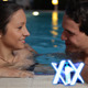 Couple Kiss In Swimming Pool - VideoHive Item for Sale