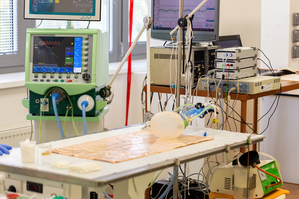 Isometric pulmonary ventilator providing breathable air in hospital