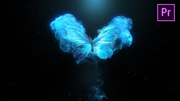 Flying Butterfly Logo Reveal 4k- Premiere Pro