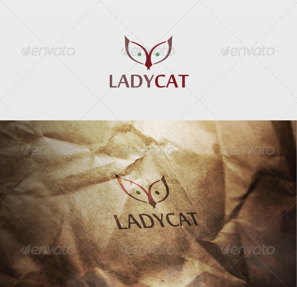 Ladycat Logo - Animals Logo Templates