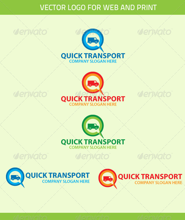 Quick Transport Logo Template - Objects Logo Templates
