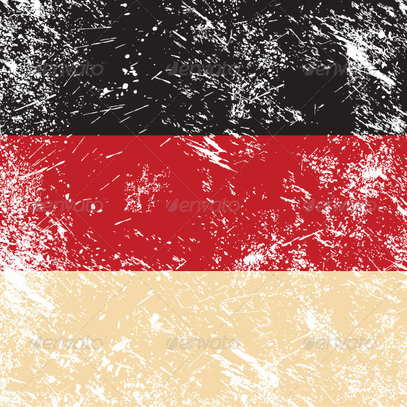 Germany retro flag - Retro Technology