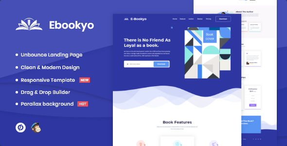Ebookyo - Ebook Unbounce Landing Page Template