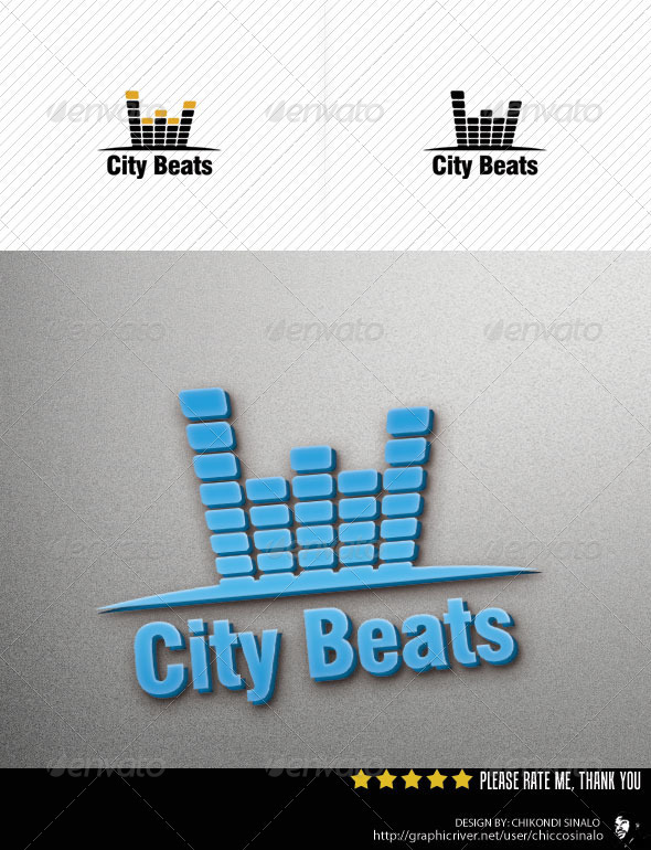 City Beats Logo Template - Abstract Logo Templates