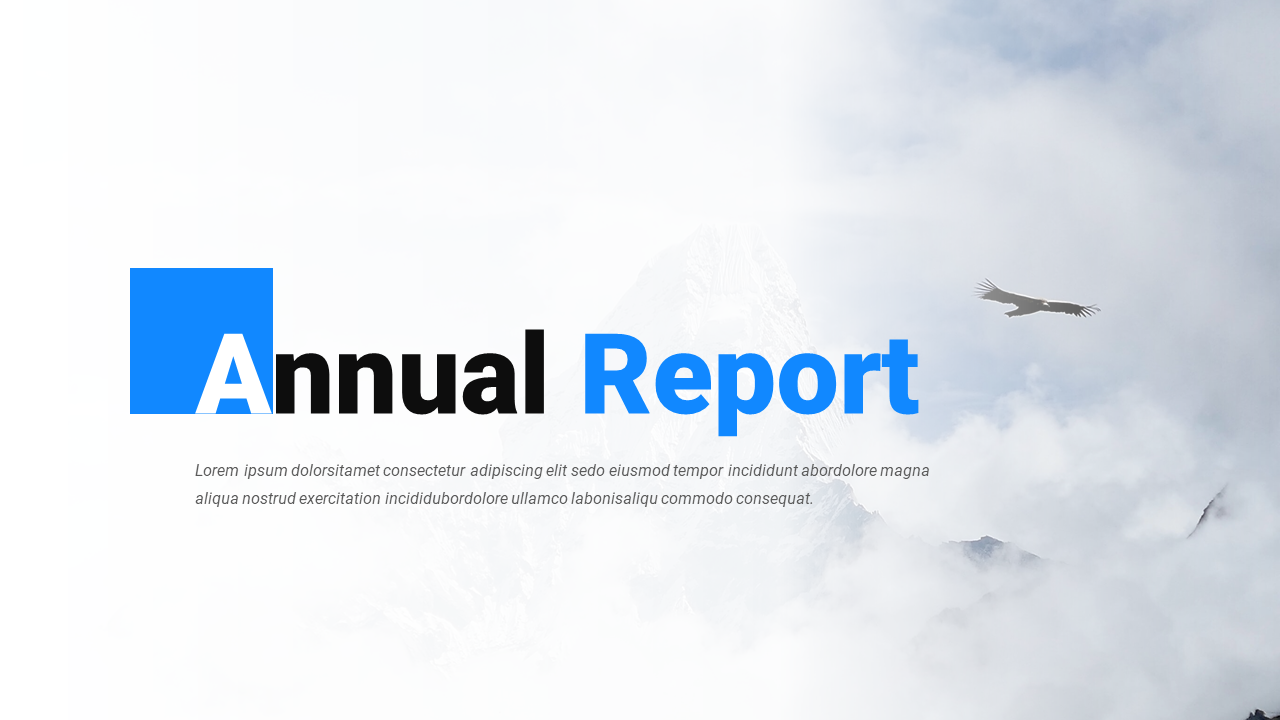 Annual Report PowerPoint Presentation Template, Presentation Templates