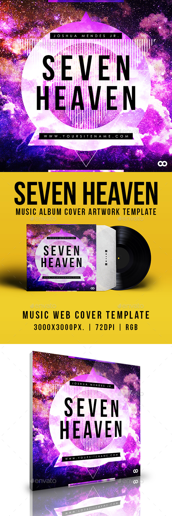 [DOWNLOAD]Seven Heaven - Music Album Cover Artwork Template
