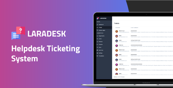 Laradesk – Helpdesk Ticketing System