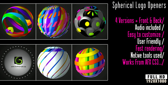 Spherical Logo Openers - VideoHive 2711705