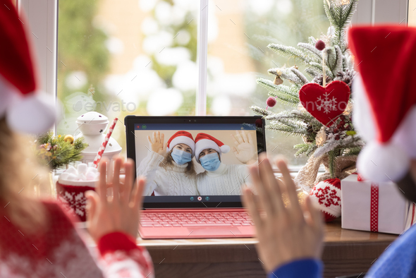 Christmas holiday during pandemic coronavirus COVID 19 concept - Stock Photo - Images