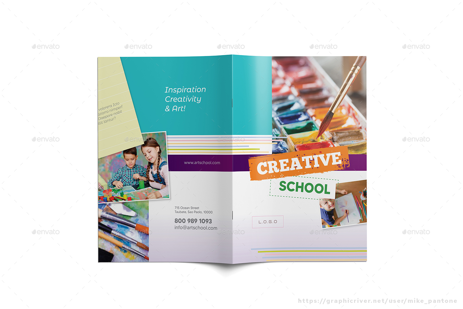 Art School Information Booklet, Print Templates | GraphicRiver