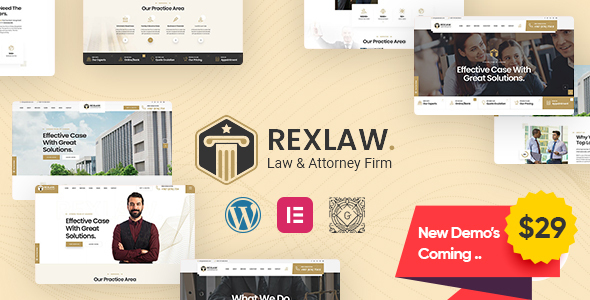 Rexlaw - Law & Attorney WordPress Theme