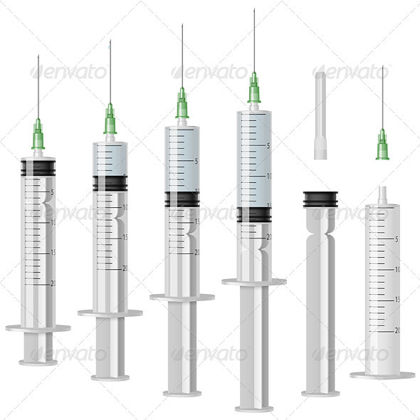 Medical syringes - Health/Medicine Conceptual
