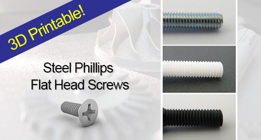 Steel Phillips  Flat Head Screws