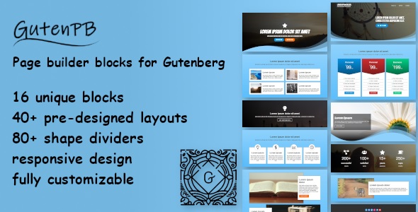 GutenPB – Page builder blocks for Gutenberg