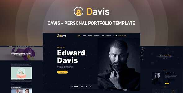 Davis - Personal - ThemeForest 29466021